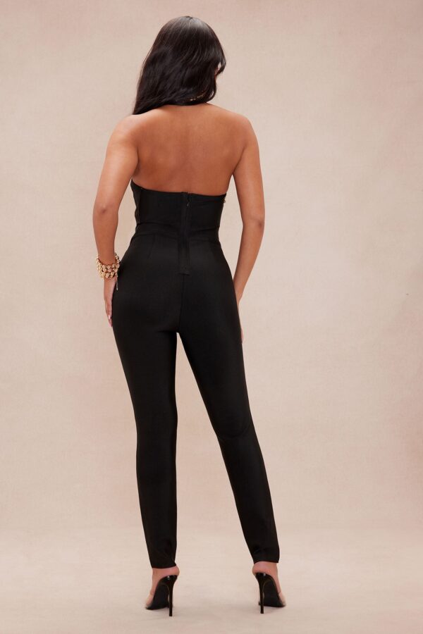 Turtleneck Jumpsuit in Black