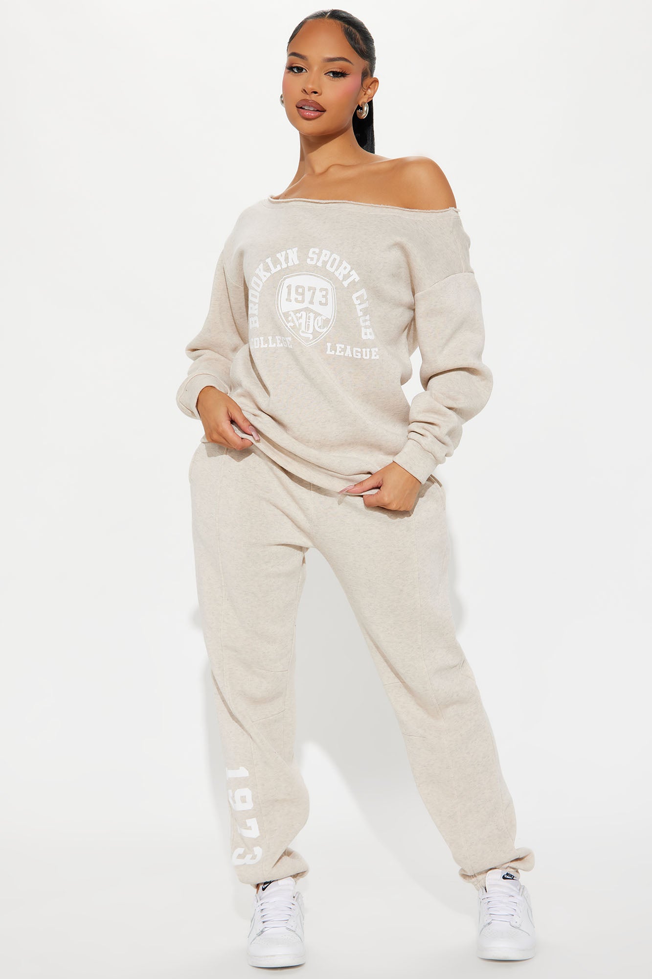 Oatmeal Graphic Pants