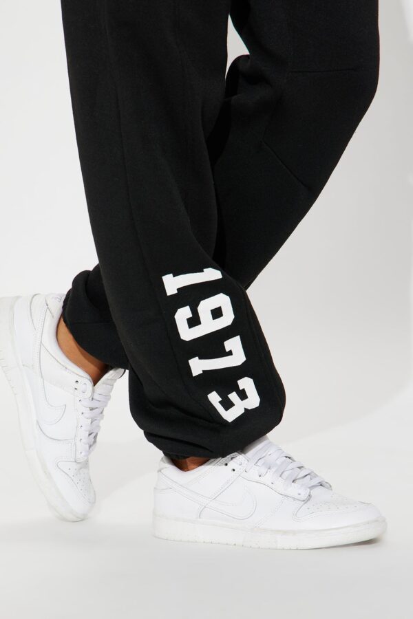 Black Graphic Pants