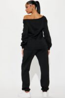 Black Graphic Pants