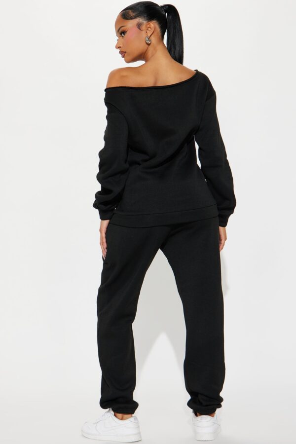 Black Graphic Pants