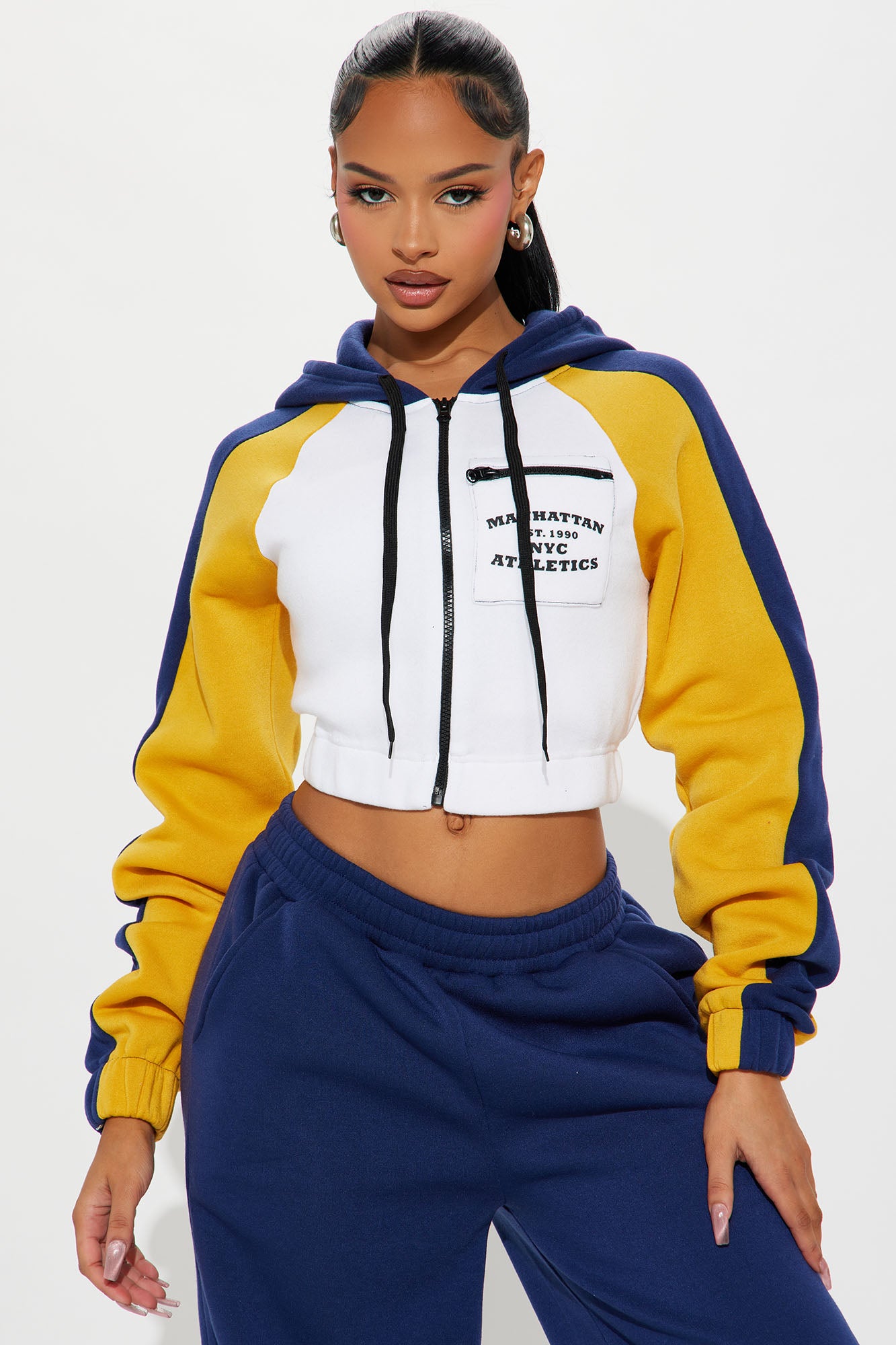 Navy Zip-Up Hoodie