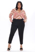 Black High-Waist Pants
