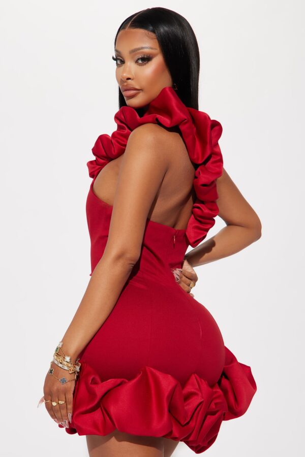 One-Shoulder Dress in Red