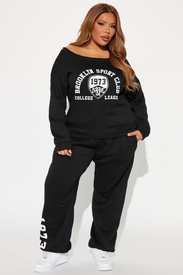 Black Graphic Pants