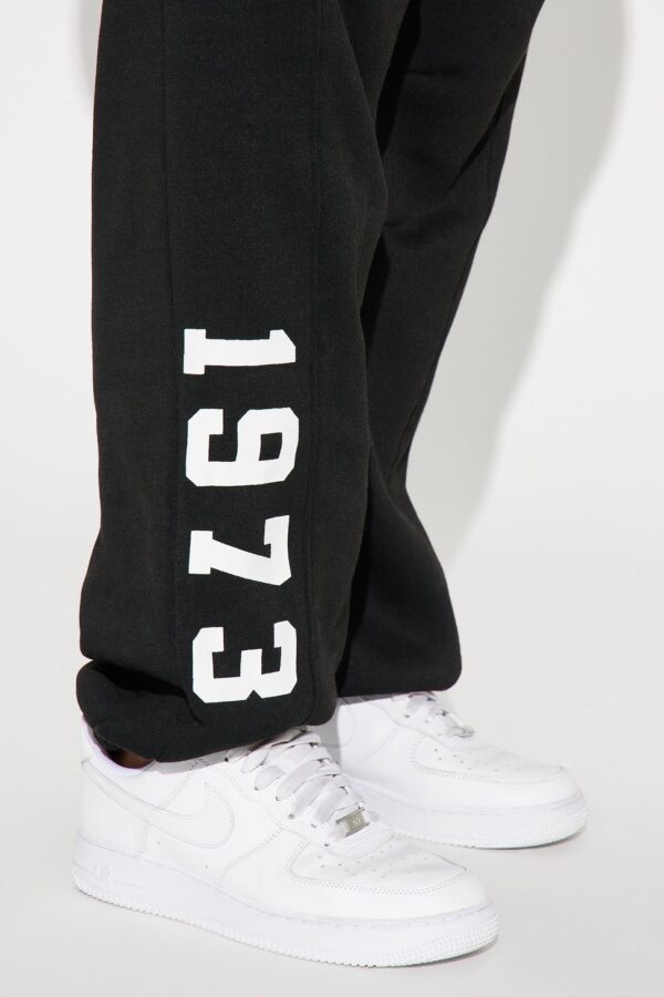 Black Graphic Pants
