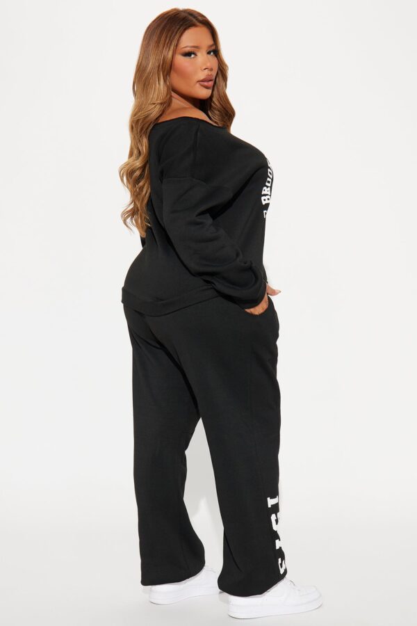 Black Graphic Pants