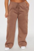 Wide-Leg Pants in Brown