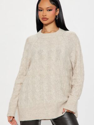 Sweater in Taupe 52% polyester