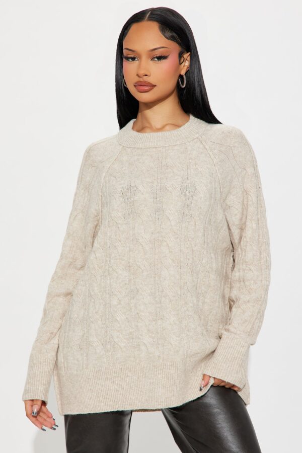 Sweater in Taupe 52% polyester