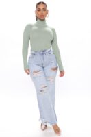 Pullover in Sage 80% rayon