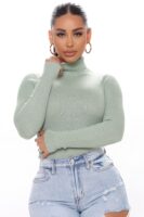 Pullover in Sage 80% rayon