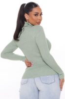 Pullover in Sage 80% rayon