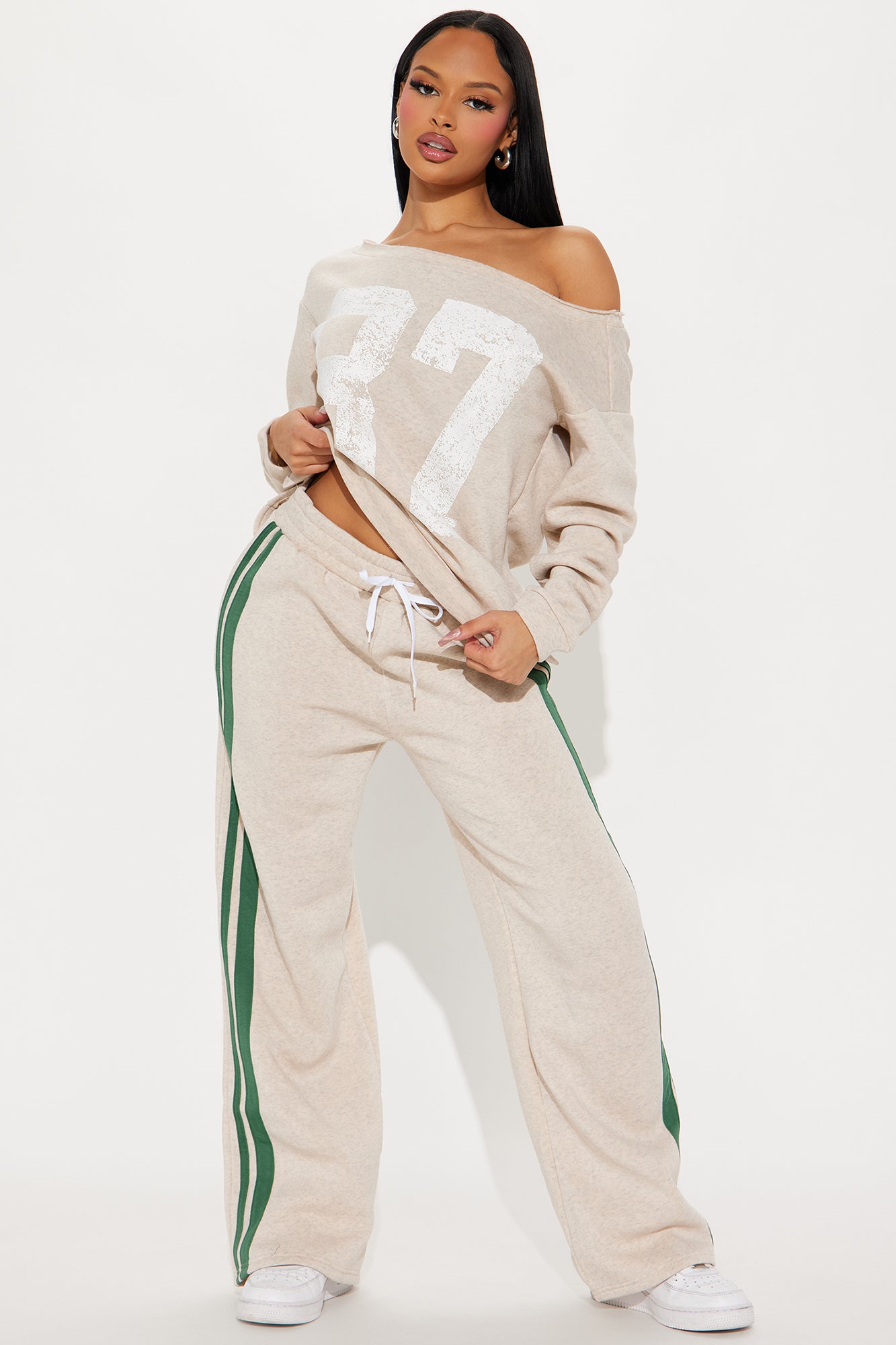 Pants with a graphic
