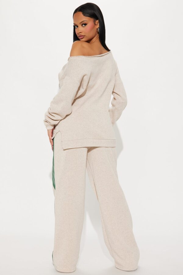 Pants with a graphic