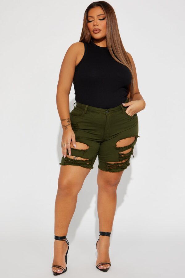 Ladies Kit Olive Shorts