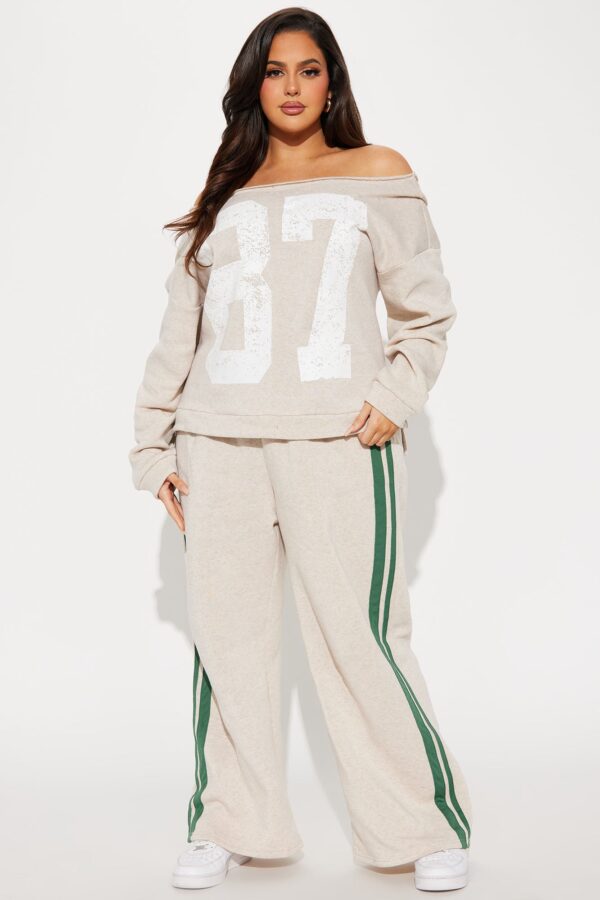 Pants with a graphic