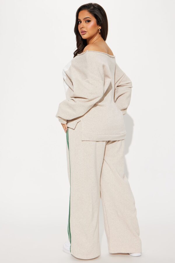 Pants with a graphic