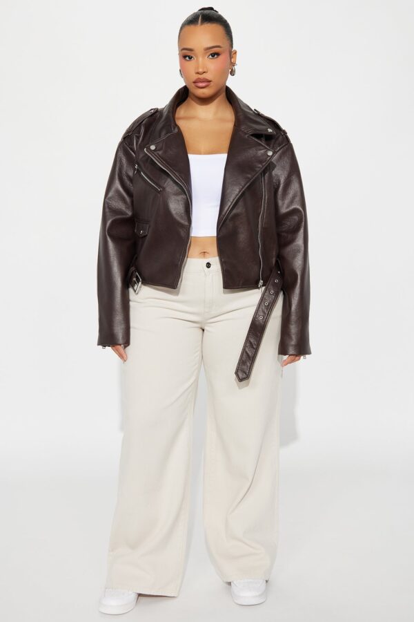 Jacket in Chocolate 100% polyester