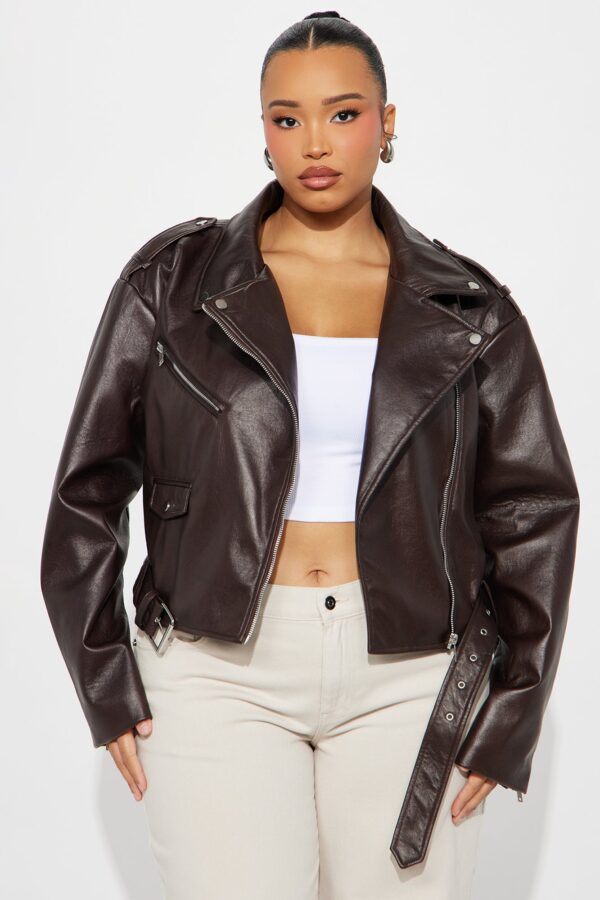 Jacket in Chocolate 100% polyester
