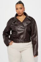 Jacket in Chocolate 100% polyester
