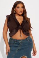 Chocolate Sweater with v-neck