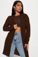 Cardigan in Chocolate 100% acrylic
