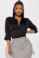 Black Top with satin