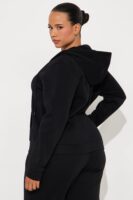 Hoodie in Black 100% polyester