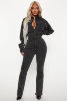 Jumpsuit in Black and Denim