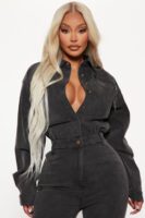 Jumpsuit in Black and Denim