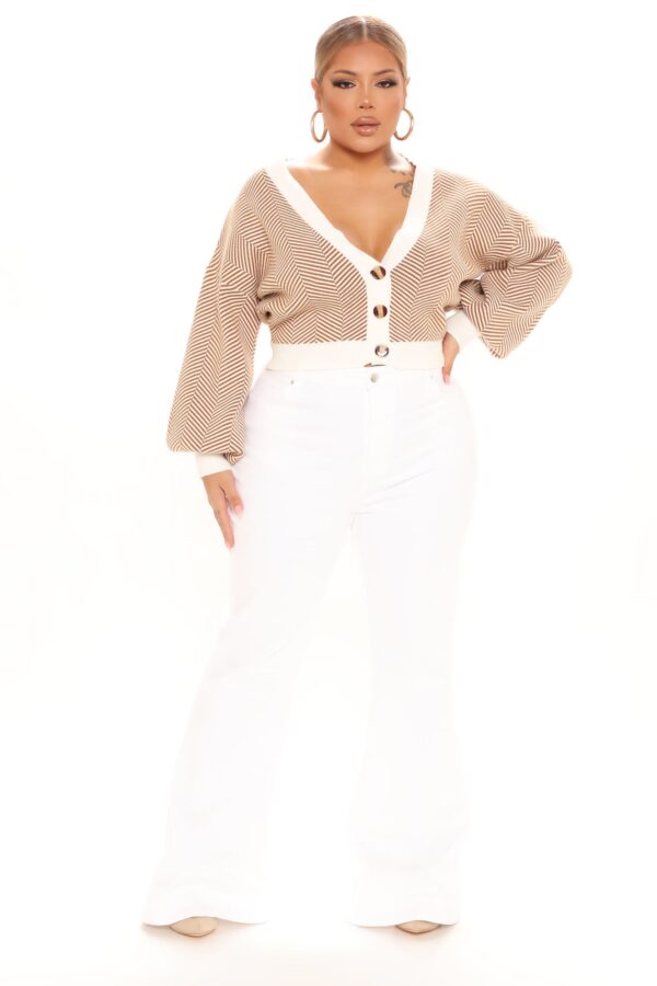 Cardigan with a v-neck