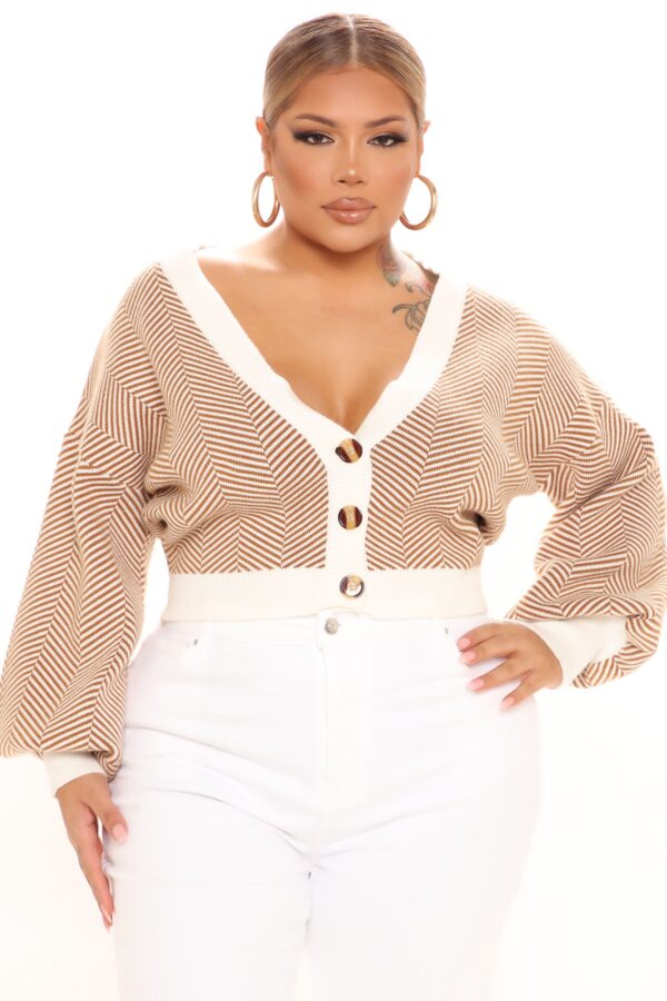 Cardigan with a v-neck