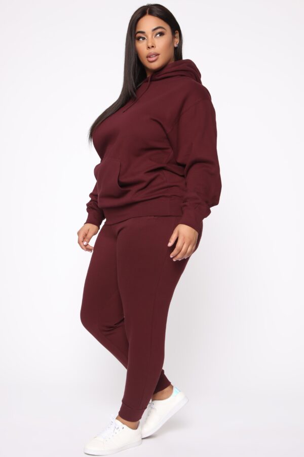 Burgundy Oversized Pants