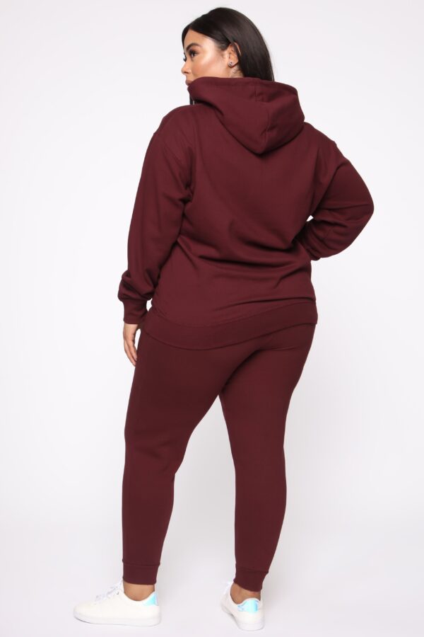 Burgundy Oversized Pants