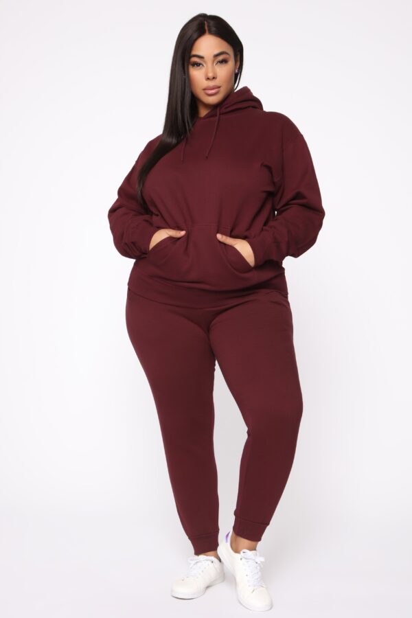 Burgundy Oversized Pants