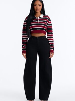 Pants in Black 80% cotton
