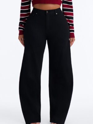Pants in Black 80% cotton