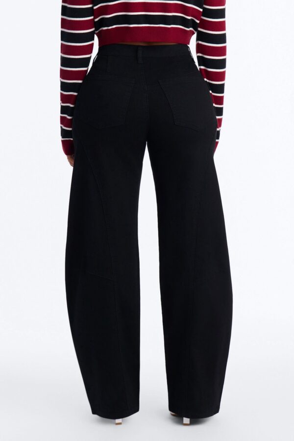 Pants in Black 80% cotton