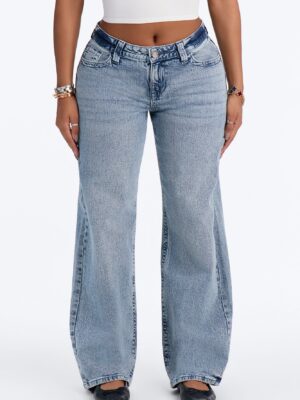 Line It Up Straight Leg Jeans - Vintage Wash