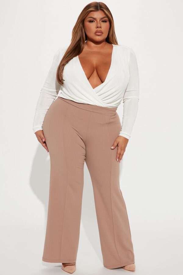 Wide-Leg Dress in Taupe