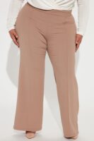 Wide-Leg Dress in Taupe