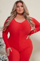 Ladies Kit Red Jumpsuit