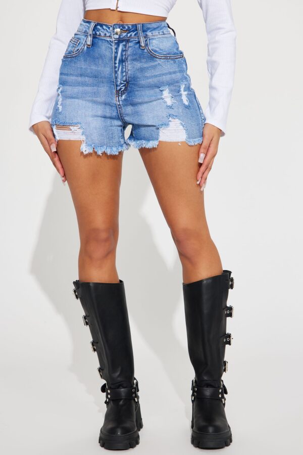 Shorts in Blue 95% cotton