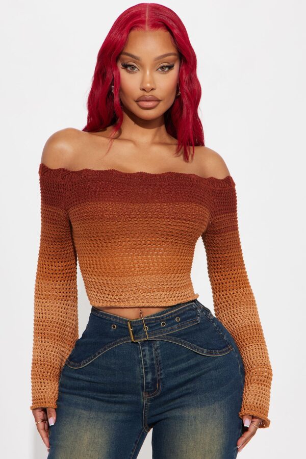Cropped Top in Brown