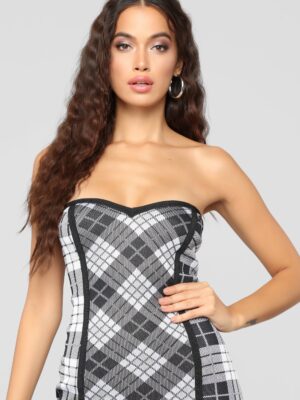 Mini Dress in Black and White