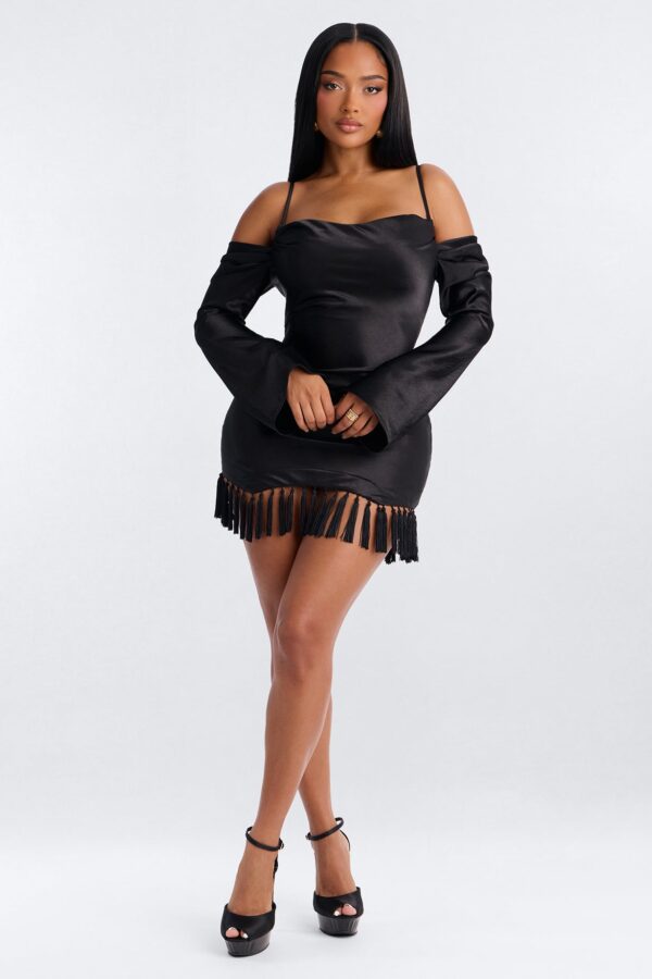 Black Dress with cowl neck