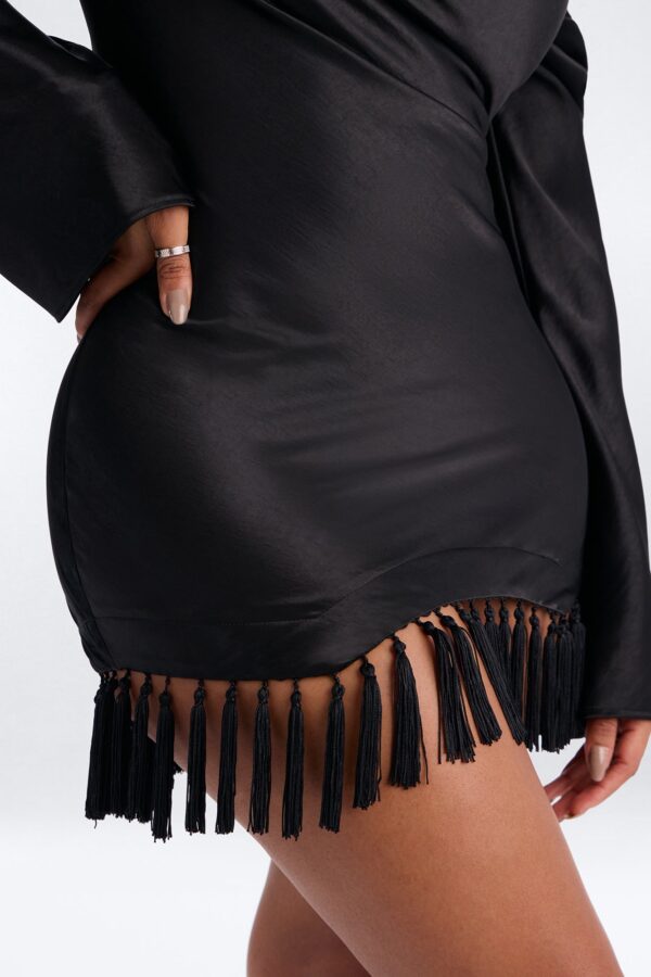 Black Dress with cowl neck