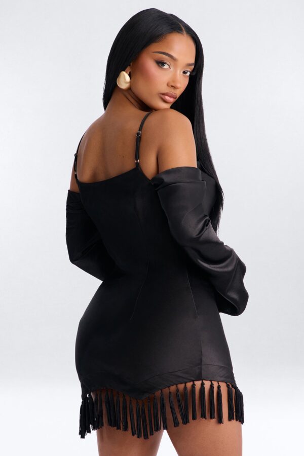 Black Dress with cowl neck