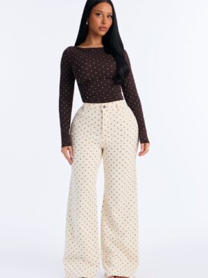 Pants in White 98% cotton